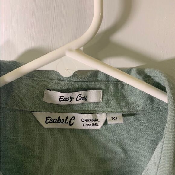 Esabel C XL Sage‎ Green Button Down Shirt - Picture 3 of 4